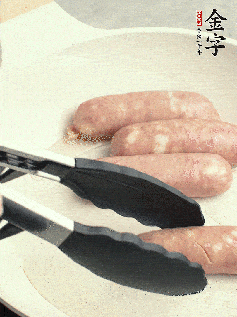 金字烤腸切花刀煎熟。