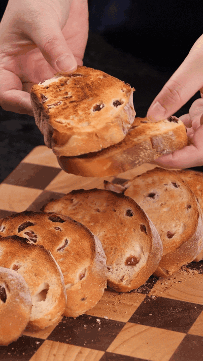 歐包切片，復烤烤脆